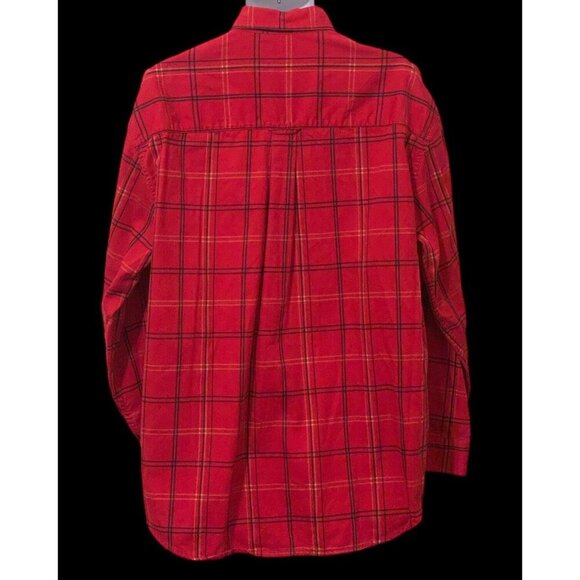Ivy Crew Classics Men Button Down Shirt Size XL Red Plaid Long Sleeve Red - Picture 9 of 12